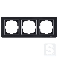 Рамка на 3 пости гориз\верт. монтаж Arvia Electric Lavin Чорний матовий (21 25 4000 023)